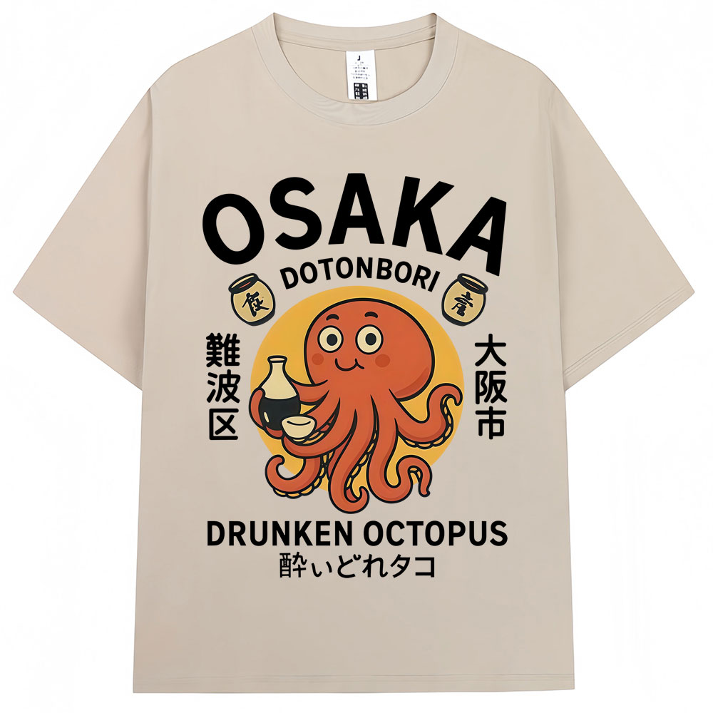 Vintage Fashion Osaka - Japanese Style Drunken Octopus Osaka Graphic