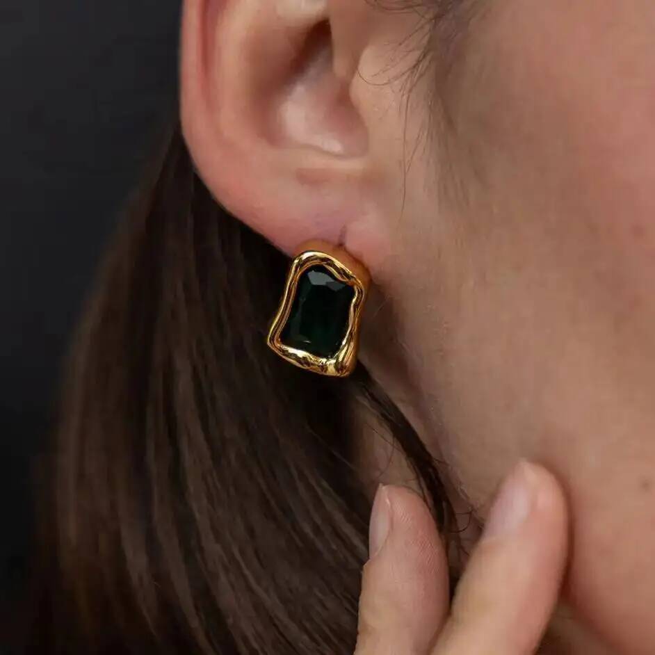 Z Vintage Fashion - IngeSight.Z Exquisite Square Zircon 18K Gold