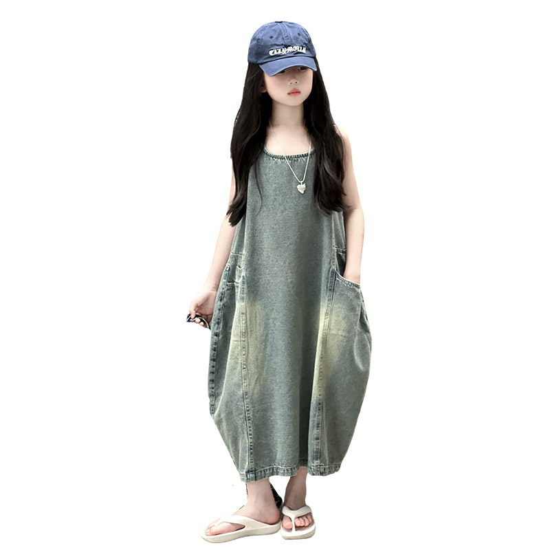 Vintage Fashion Jeans - Vintage Blue Children Girls High Quality