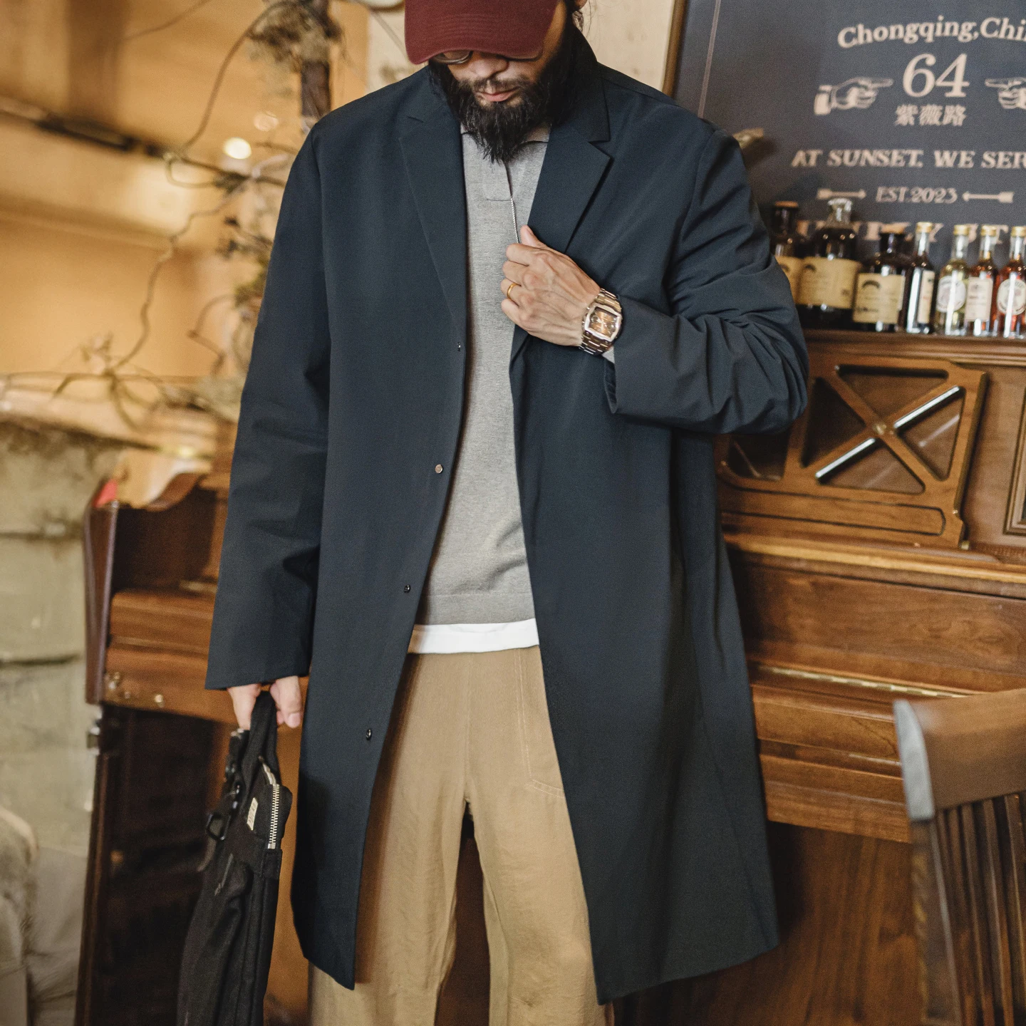 Maden Men’s Trench Coat Britis - Vintage Windbreaker Nylon review and price
