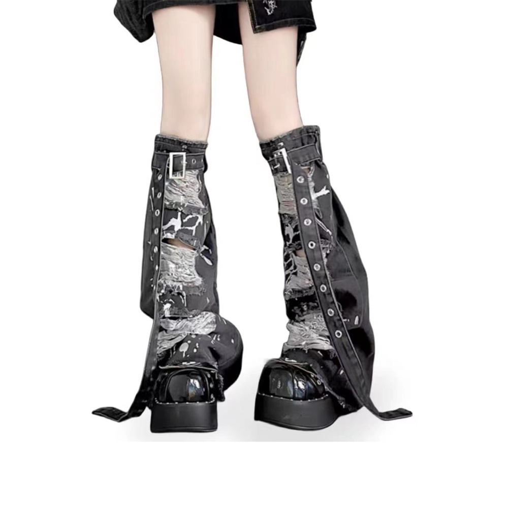 Fashion Buckle Belt Leg Warmer - Z Vintage Fashion review and price