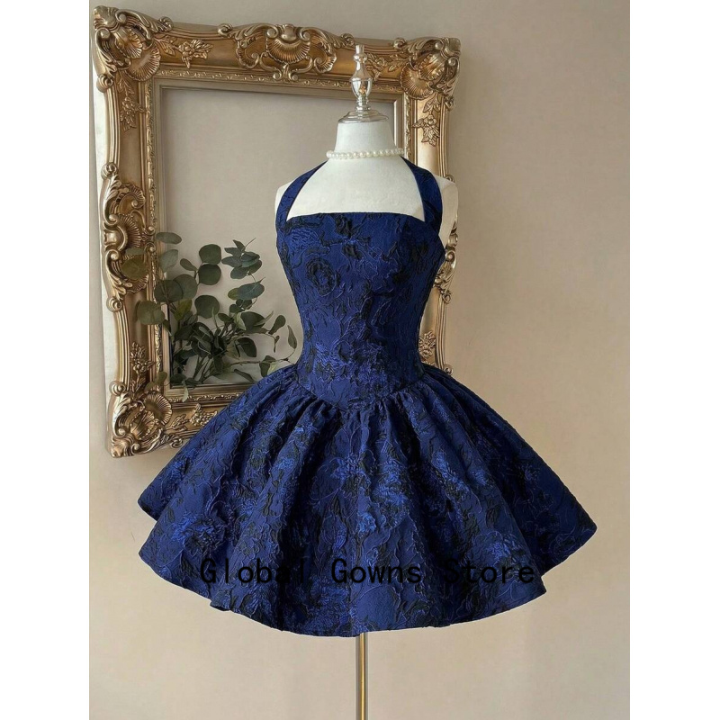 Royal Blue Vintage Halter Prom - Vintage Fashion Hong Kong review and price