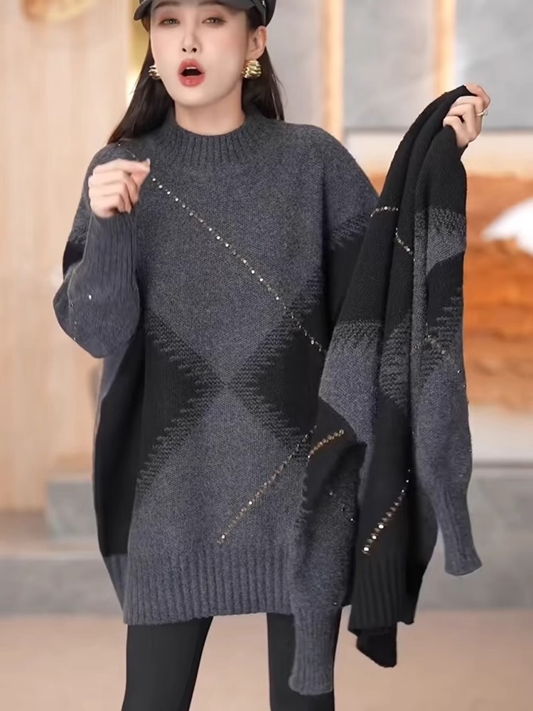 Winter Knitted Sweater Women's - Vintage Fashion Hong Kong review and price