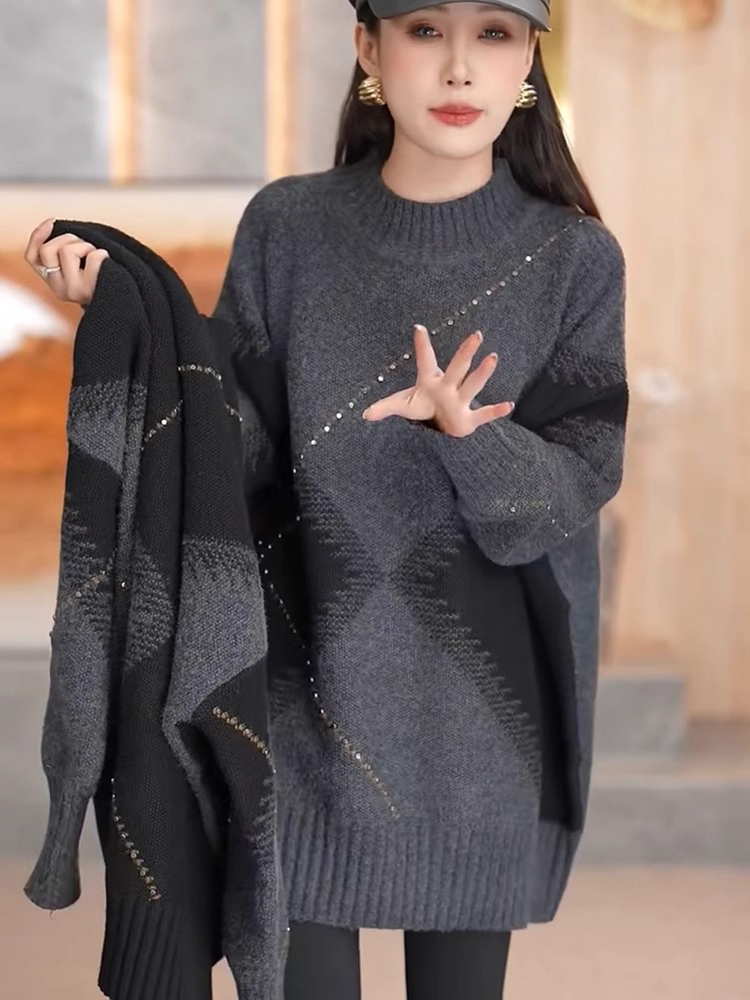 Winter Knitted Sweater Women's - Vintage Fashion Hong Kong review and price