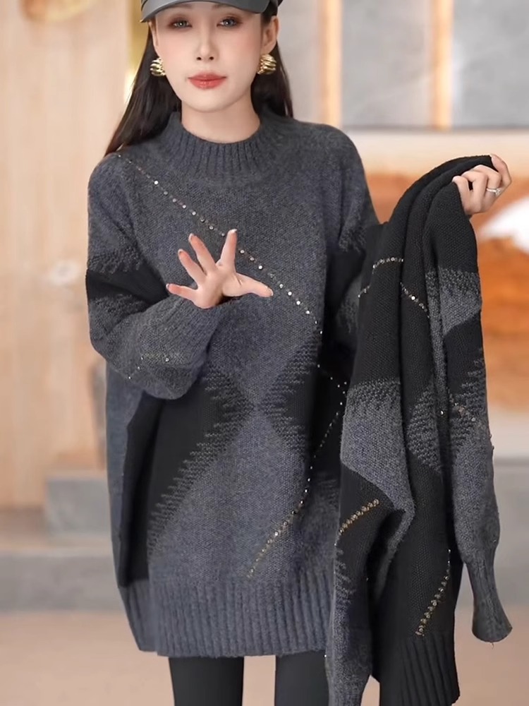 Winter Knitted Sweater Women's - Vintage Fashion Hong Kong review and price