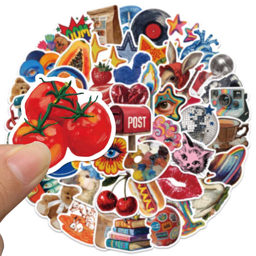 50pcs Vintage Y2K Sticker Fash - Vintage Fashion Labels review and price
