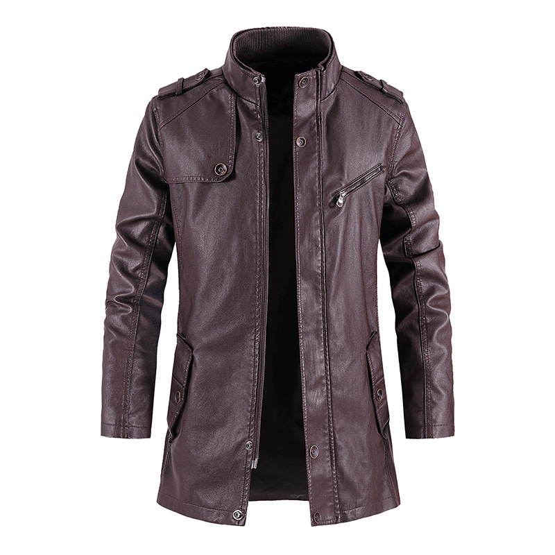 Mid-Length Faux Leather Motocy - Vintage Windbreaker Nylon review and price