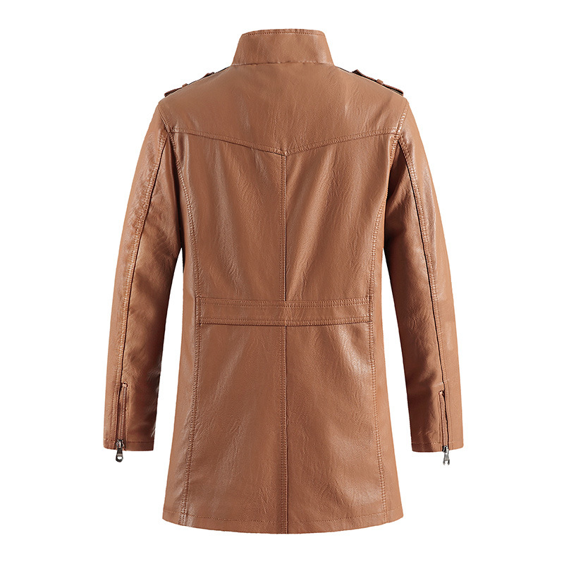 Mid-Length Faux Leather Motocy - Vintage Windbreaker Nylon review and price