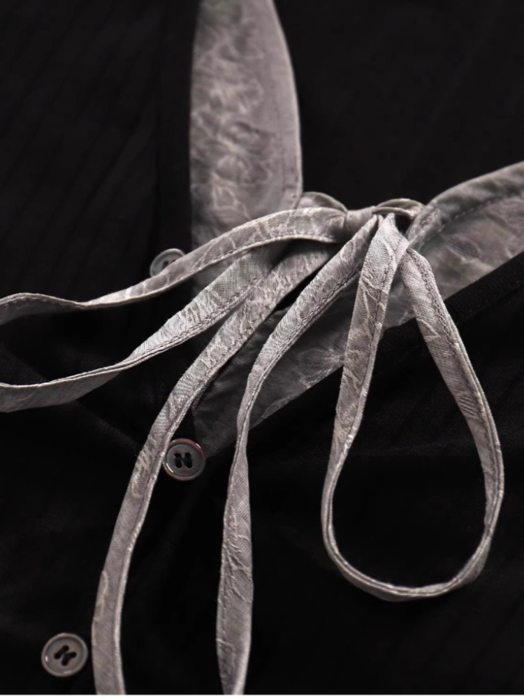 Vintage Contrast Tie Faux 2PCS - Vintage Fashion Hong Kong review and price
