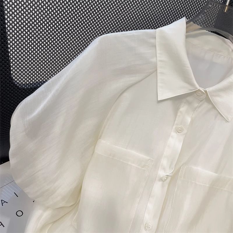 Women's Loose Bubble Sleeve Sh - Vintage Fashion Hong Kong review and price