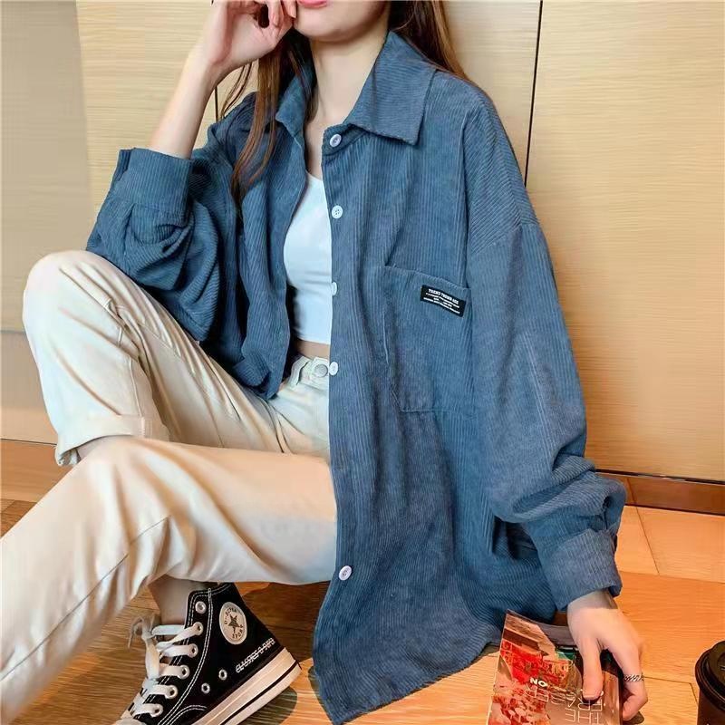 Corduroy Jacket Women's Loose  - Vintage Fashion Hong Kong review and price