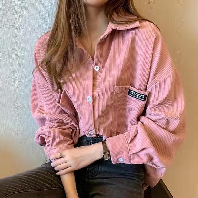 Corduroy Jacket Women's Loose  - Vintage Fashion Hong Kong review and price