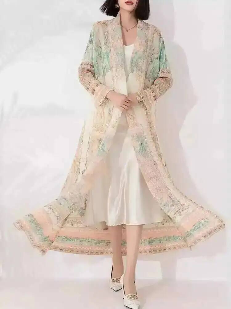 Cardigan Printed Pleated For W - Vintage Windbreaker Nylon review and price