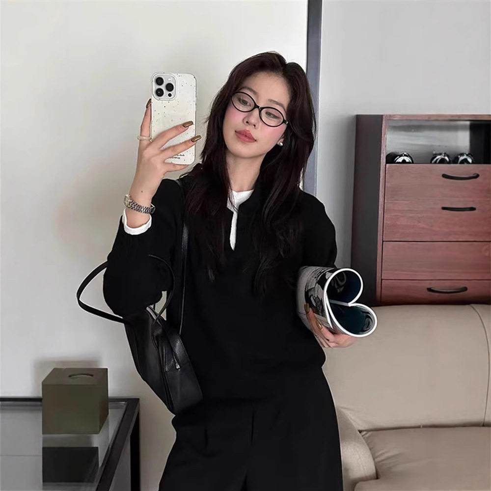 Collar sweater for women autum - Vintage Fashion Hong Kong review and price
