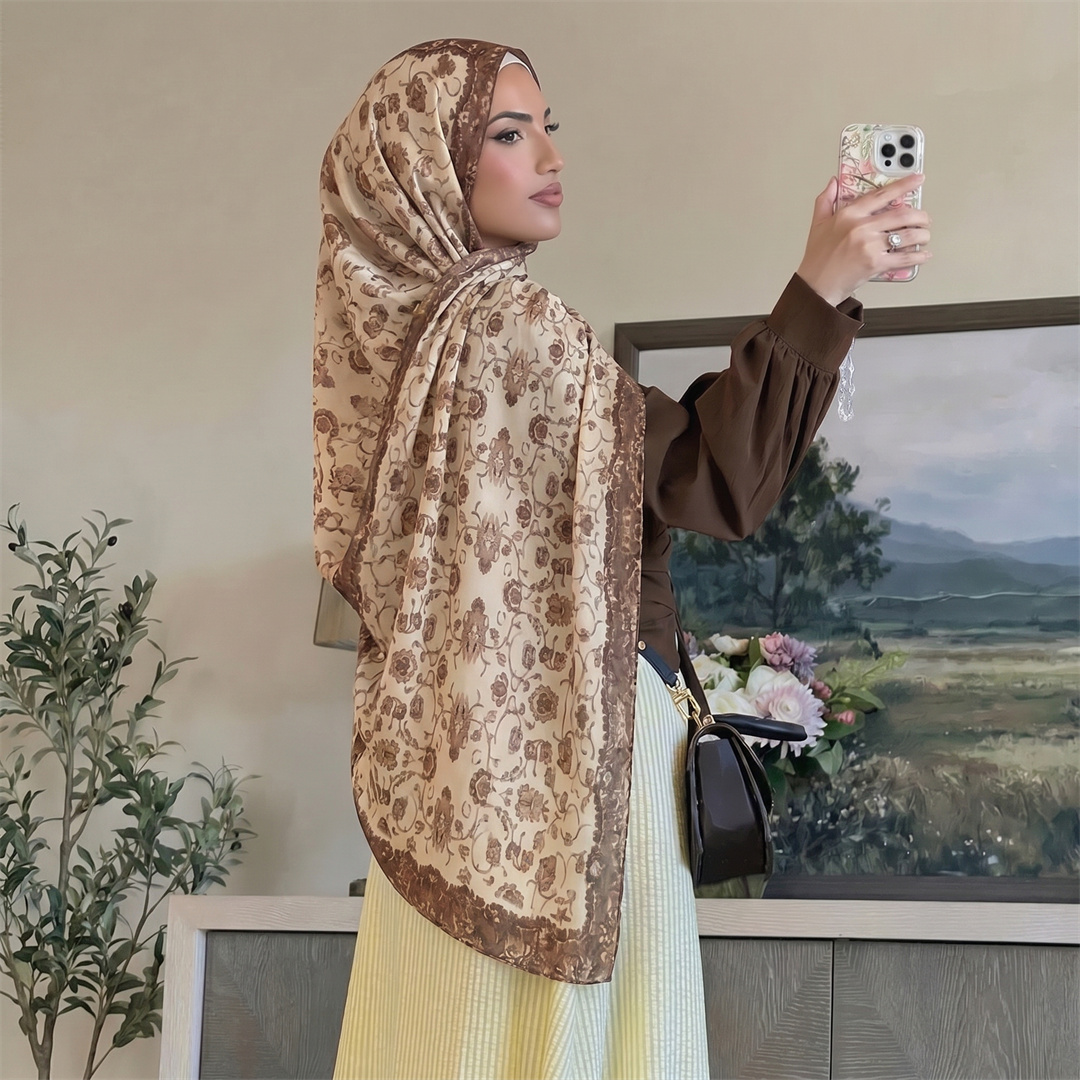 Vintage Floral Print Hijab Sof - Vintage Fashion Prints review and price