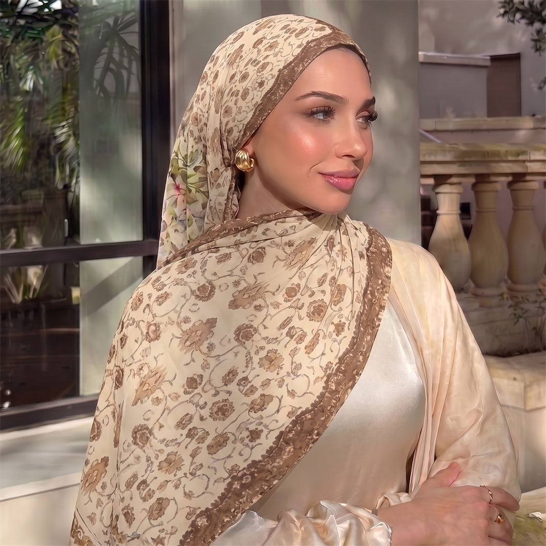 Vintage Floral Print Hijab Sof - Vintage Fashion Prints review and price