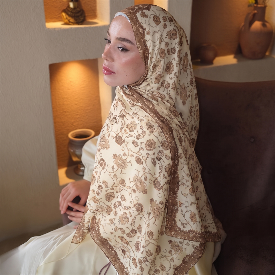 Vintage Floral Print Hijab Sof - Vintage Fashion Prints review and price